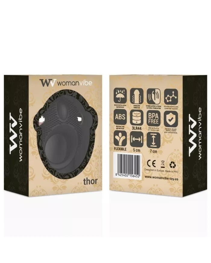 WOMANVIBE - ANNEAU VIBRATEUR EN SILICONE VIBE THOR