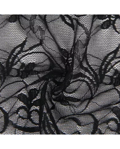 SUBBLIME - 954185 BABYDOLL EN DENTELLE À BRETELLES RÉGLABLES NOIRE S/M