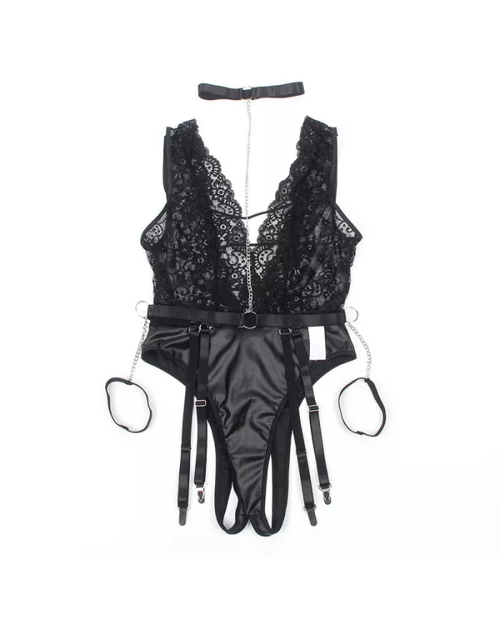 SUBBLIME - 954390 BODY SEXY AVEC PORTE-JARRETELLES NOIR L/XL SUBBLIME - 954390 BODY SEXY AVEC PORTE-JARRETELLES NOIR L/XL