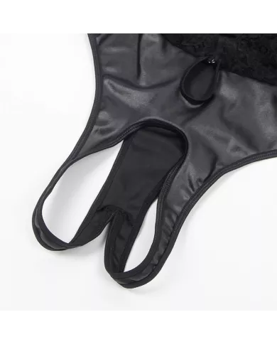 SUBBLIME - 954390 BODY SEXY AVEC PORTE-JARRETELLES NOIR L/XL