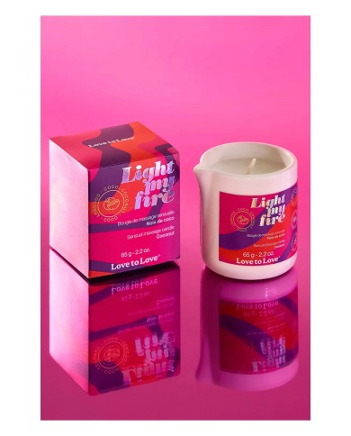 Bougie de massage Fleur de lotus - Love to Love