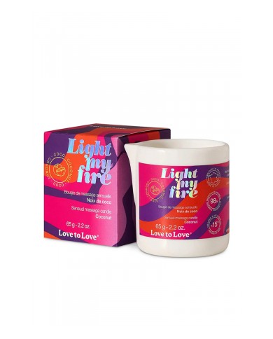 Bougie de massage Noix de coco - Love to Love