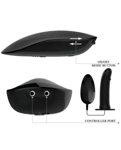 PRETTY LOVE - VITO STRAP ON AVEC GODE CREUX ET VIBRATION 17.3 CM PRETTY LOVE - VITO STRAP ON AVEC GODE CREUX ET VIBRATION 17.3 CM