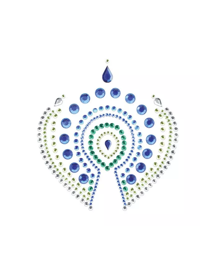 BIJOUX - INDISCRETS FLAMBOYANT BLEU&VERT BIJOUX - INDISCRETS FLAMBOYANT BLEU&VERT