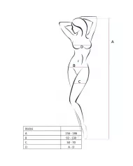 PASSION - FEMME BS016 BODYSTOCKING BLANC TAILLE UNIQUE PASSION - FEMME BS016 BODYSTOCKING BLANC TAILLE UNIQUE