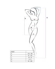 PASSION - FEMME BS026 BODYSTOCKING STYLE ROBE NOIR TAILLE UNIQUE PASSION - FEMME BS026 BODYSTOCKING STYLE ROBE NOIR TAILLE UNIQUE