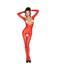 PASSION - FEMME BS031 BODYSTOCKING ROUGE TAILLE UNIQUE