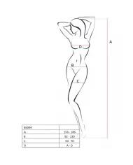 PASSION - FEMME BS034 BODYSTOCKING BLANC TAILLE UNIQUE PASSION - FEMME BS034 BODYSTOCKING BLANC TAILLE UNIQUE