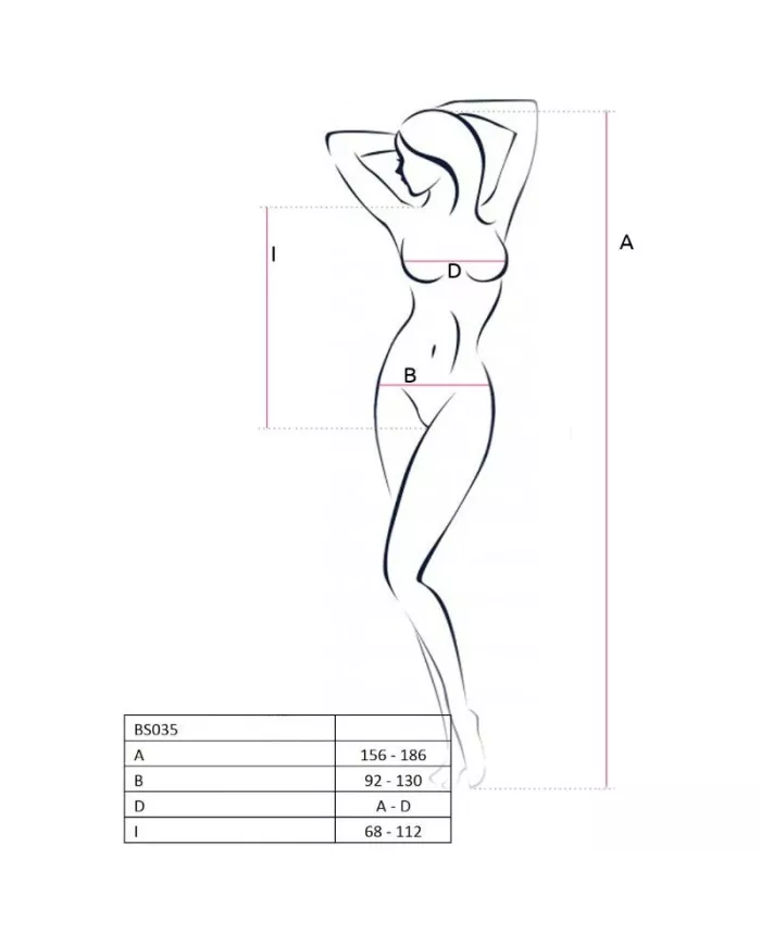 PASSION - FEMME BS035 BODYSTOCKING BLANC TAILLE UNIQUE PASSION - FEMME BS035 BODYSTOCKING BLANC TAILLE UNIQUE