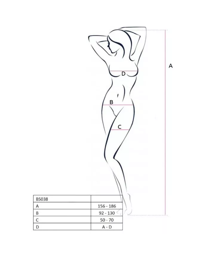 PASSION - FEMME BS038 BODYSTOCKING NOIR TAILLE UNIQUE PASSION - FEMME BS038 BODYSTOCKING NOIR TAILLE UNIQUE