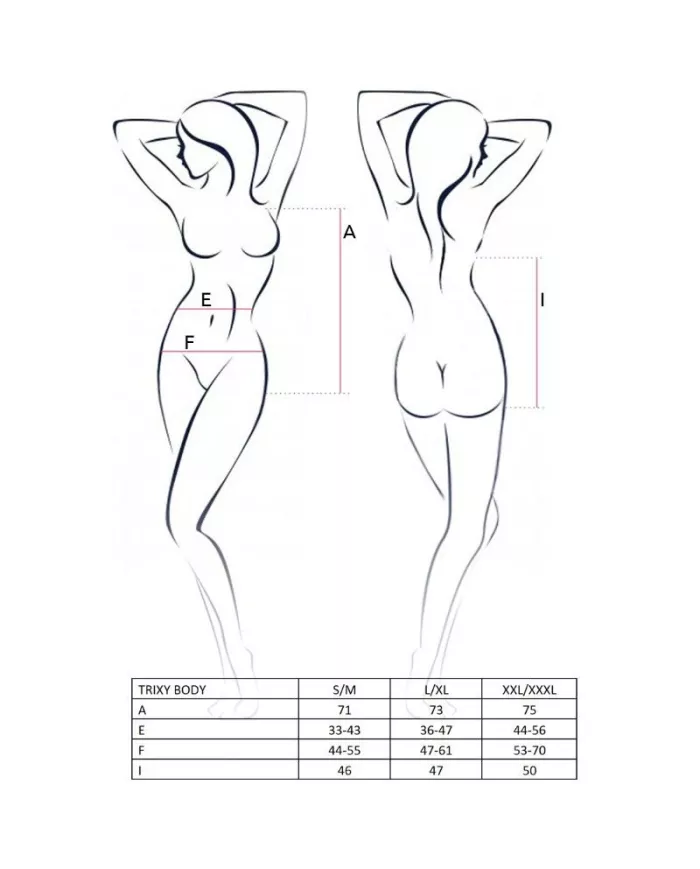 PASSION - FEMME TRIXY TEDDY NOIR TAILLE S/M PASSION - FEMME TRIXY TEDDY NOIR TAILLE S/M