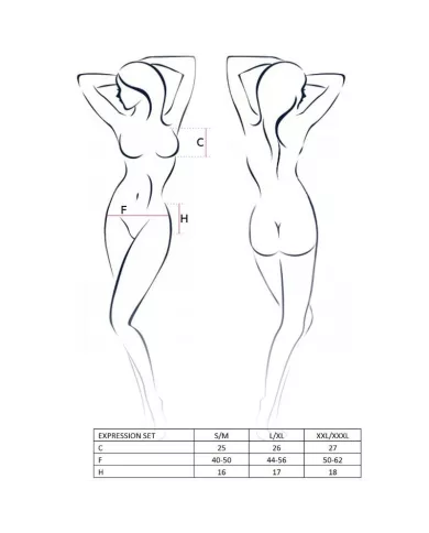 PASSION - ENSEMBLE EXPRESSION FEMME TAILLE L/XL FETISH