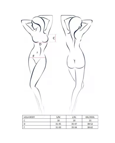 PASSION - FEMME LEILA TEDDY NOIR TAILLE L/XL