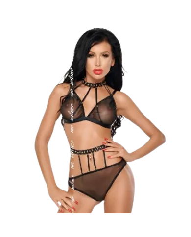 ME-SEDUCE - DOTTY ENSEMBLE DEUX PIÈCES NOIR S/M