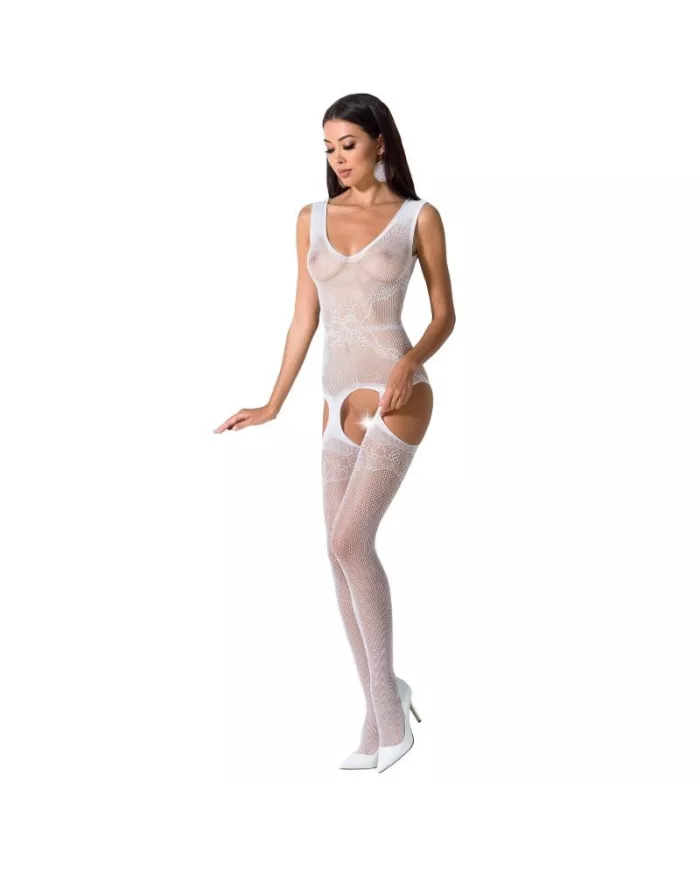 PASSION - FEMME BS062 BODYSTOCKING BLANC TAILLE UNIQUE PASSION - FEMME BS062 BODYSTOCKING BLANC TAILLE UNIQUE