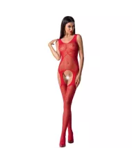 PASSION - FEMME BS061 BODYSTOCKING ROUGE TAILLE UNIQUE