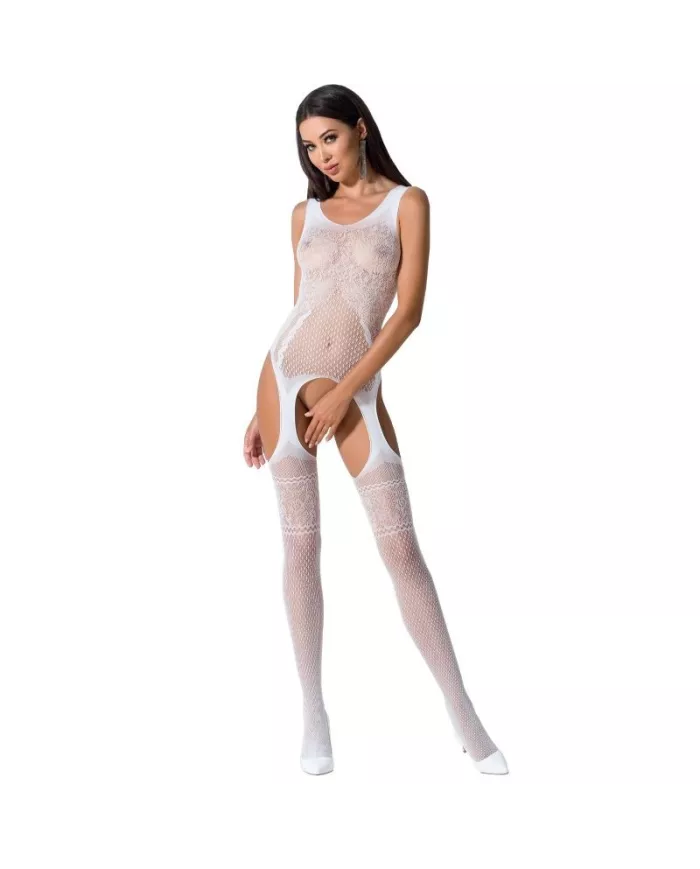 PASSION - FEMME BS061 BODYSTOCKING BLANC TAILLE UNIQUE PASSION - FEMME BS061 BODYSTOCKING BLANC TAILLE UNIQUE