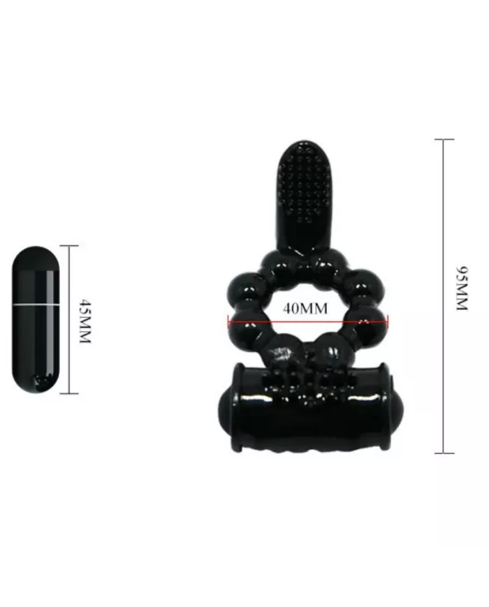 BAILE - ANNEAU SWEET RING AVEC DOUBLE STIMULATEUR