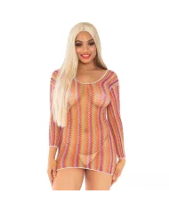 LEG AVENUE - ZIGZAG MINI ROBE MULTICOLORE TAILLE UNIQUE