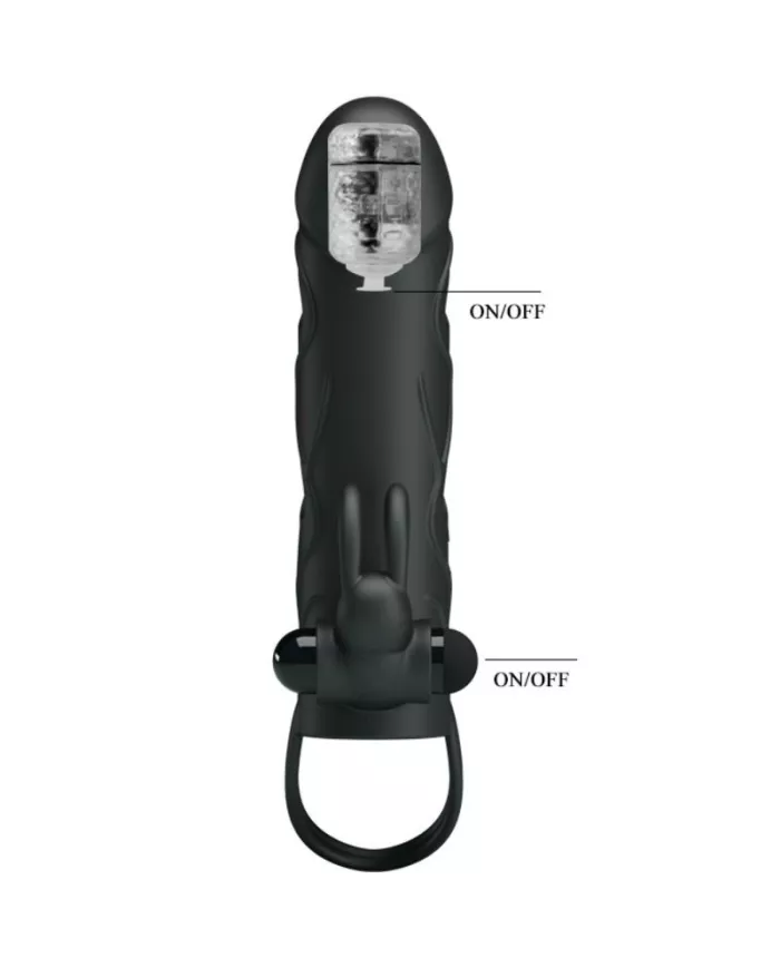 PRETTY LOVE - HOUSSE EN SILICONE AVEC VIBRATION 14 CM 2.0