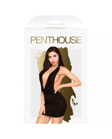 PENTHOUSE - HEART ROB ROBE NOIR L/XL