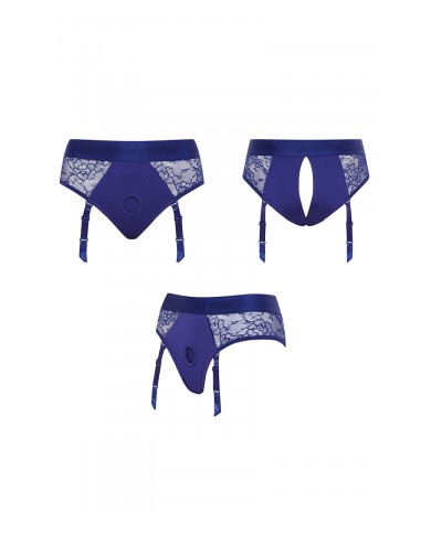 Harnais lingerie Diva (bleu) - Strap On Me