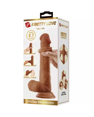 PRETTY LOVE - GRAND GODE RÉALISTE 22 CM MARRON