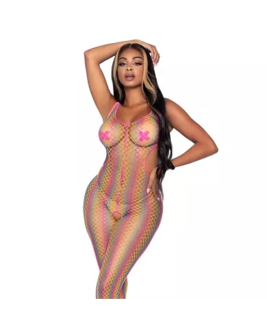 LEG AVENUE - RAINBOW NET BODYSTOCKING TAILLE UNIQUE