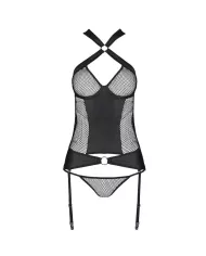 PASSION - AMANDA CORSET EN CUIR ÉCOLOGIQUE S/M