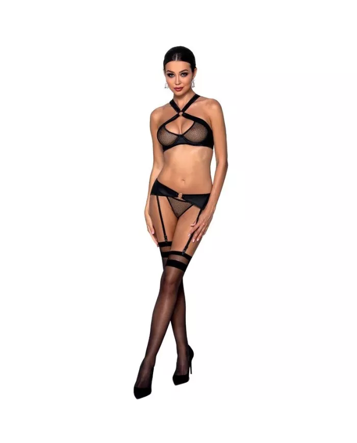 PASSION - ENSEMBLE CUIR ÉCOLOGIQUE AMANDA S/M PASSION - ENSEMBLE CUIR ÉCOLOGIQUE AMANDA S/M