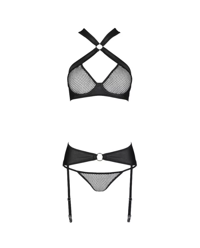 PASSION - ENSEMBLE CUIR ÉCOLOGIQUE AMANDA S/M PASSION - ENSEMBLE CUIR ÉCOLOGIQUE AMANDA S/M