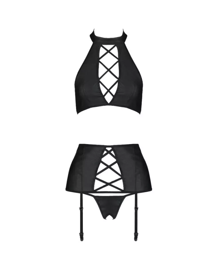 PASSION - ENSEMBLE NANCY CUIR ÉCOLOGIQUE L/XL