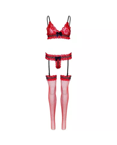 LEG AVENUE - ENSEMBLE TROIS PIÈCES TAILLE UNIQUE - ROUGE