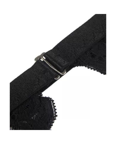 SUBBLIME - SET ENSEMBLE TROIS PIÈCES SOUTIEN-GORGE + PORTE-JARRETELLE + STRING L/XL