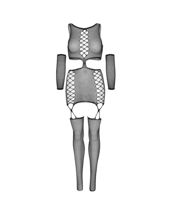 LEG AVENUE - ROBE JARRATIÈRE AVEC GANTS TAILLE UNIQUE LEG AVENUE - ROBE JARRATIÈRE AVEC GANTS TAILLE UNIQUE