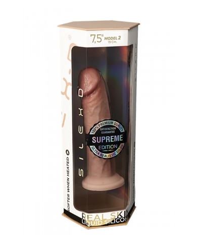Gode Real Skin Supreme Model 2 flesh 19 cm - SilexD