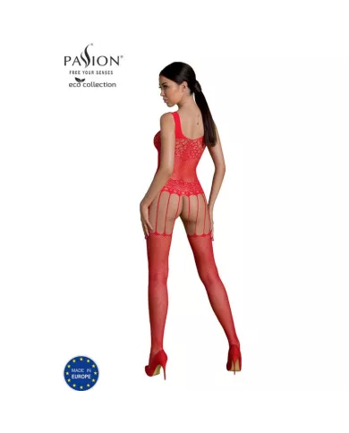 PASSION - BODYSTOCKING ECO COLLECTION ECO BS001 ROUGE