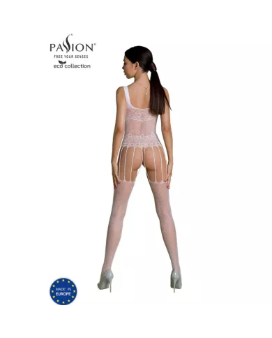 PASSION - BODYSTOCKING ECO COLLECTION ECO BS001 BLANC