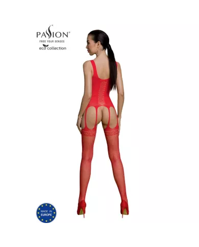 PASSION - BODYSTOCKING ECO COLLECTION ECO BS007 ROUGE PASSION - BODYSTOCKING ECO COLLECTION ECO BS007 ROUGE