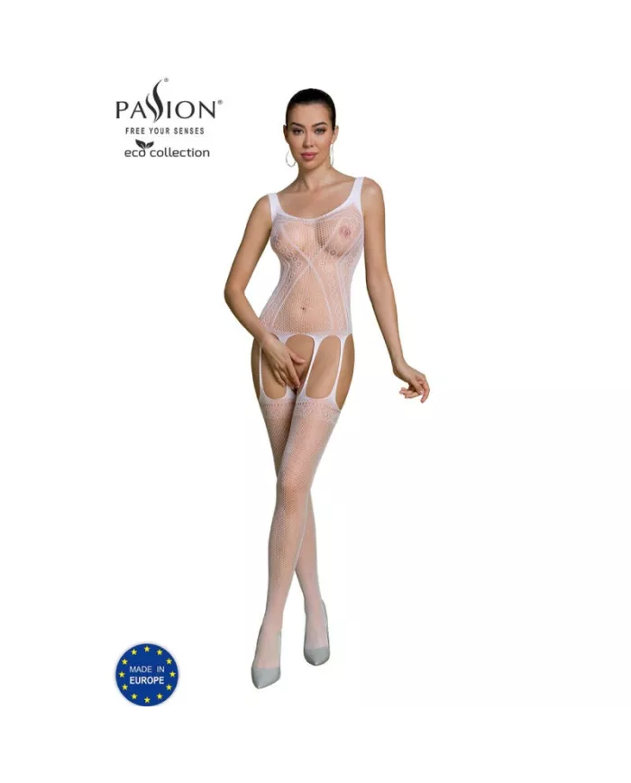 PASSION - BODYSTOCKING ECO COLLECTION ECO BS007 BLANC PASSION - BODYSTOCKING ECO COLLECTION ECO BS007 BLANC