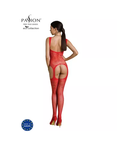 PASSION - BODYSTOCKING ECO COLLECTION ECO BS008 ROUGE PASSION - BODYSTOCKING ECO COLLECTION ECO BS008 ROUGE