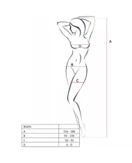PASSION - BS095 BODYSTOCKING ROUGE TAILLE UNIQUE PASSION - BS095 BODYSTOCKING ROUGE TAILLE UNIQUE