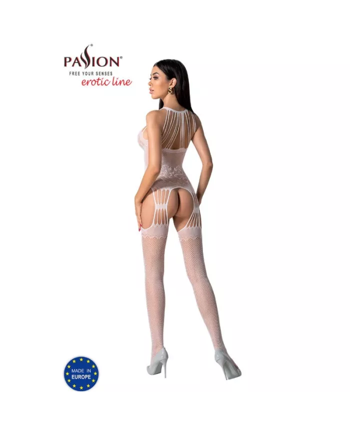 PASSION - BS095 BODYSTOCKING BLANC TAILLE UNIQUE PASSION - BS095 BODYSTOCKING BLANC TAILLE UNIQUE