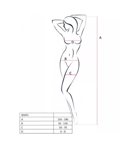 PASSION - BS095 BODYSTOCKING BLANC TAILLE UNIQUE