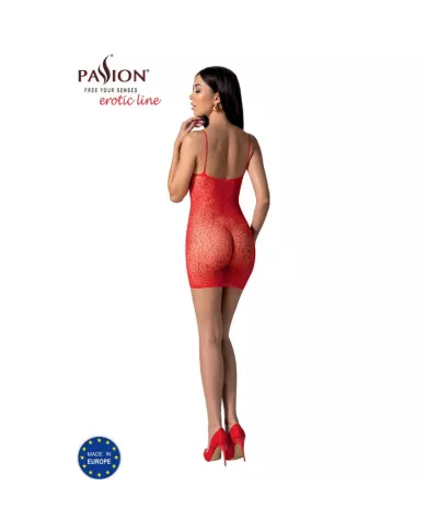 PASSION - BS096 BODYSTOCKING ROUGE TAILLE UNIQUE
