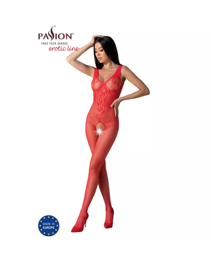 PASSION - BS098 BODYSTOCKING ROUGE TAILLE UNIQUE PASSION - BS098 BODYSTOCKING ROUGE TAILLE UNIQUE