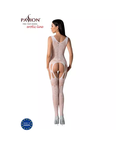 PASSION - BS099 BODYSTOCKING BLANC TAILLE UNIQUE