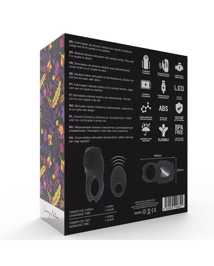 MIA  - TELECOMMANDE COLOSSEO RING NOIR MIA  - TELECOMMANDE COLOSSEO RING NOIR