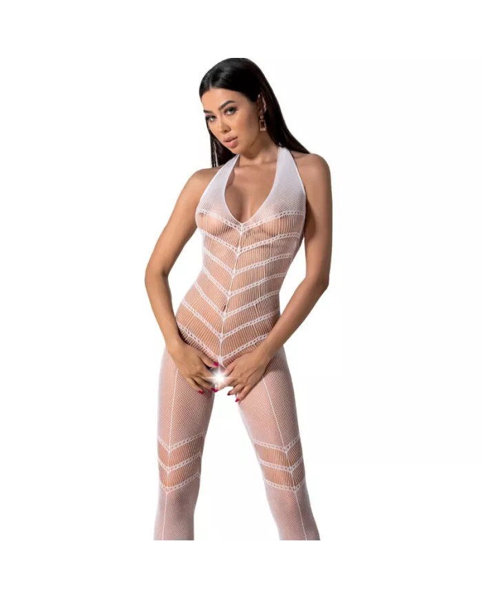 PASSION - BODYSTOCKING BLANC BS100 TAILLE UNIQUE PASSION - BODYSTOCKING BLANC BS100 TAILLE UNIQUE