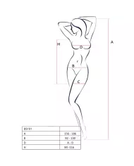 PASSION - BS101 BODYSTOCKING ROUGE TAILLE UNIQUE PASSION - BS101 BODYSTOCKING ROUGE TAILLE UNIQUE